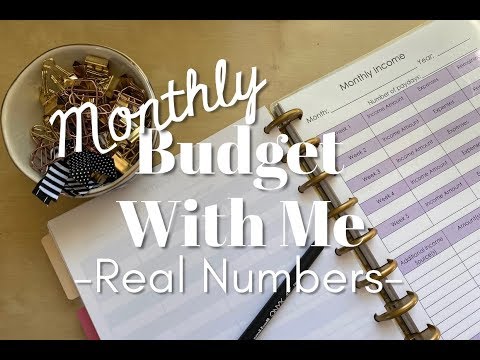 Monthly BUDGET WITH ME - APRIL | REAL NUMBERS | Paycheck to Paycheck Budget System