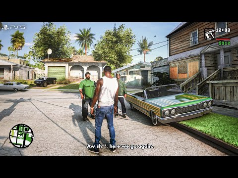 GTA San Andreas Remake - Unreal Engine 5 Gameplay Concept made with GTA 5 PC Mods