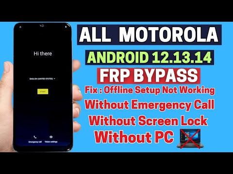 All Motorola/Moto FRP Bypass 2025 /Unlock Android 12/13/14 Without Pc/Screen Lock Not Working Fixed