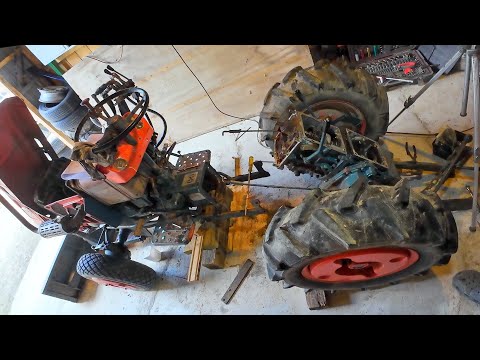 Fixing a worn out Kubota B7100 Part 1- Splitting the tractor and stripping the gearbox.