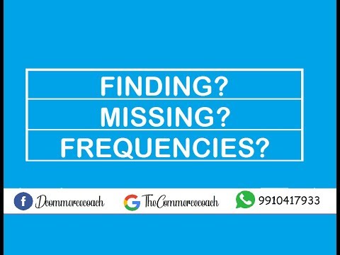 Finding Missing frequencies | #2 Measures of central tendency | The Commerce coach |