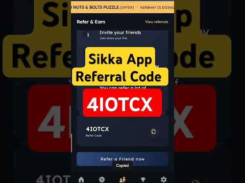 💥 Referral code for sikka ka refer code kya hai | sikka app referral code 2024 #shorts #ytshorts