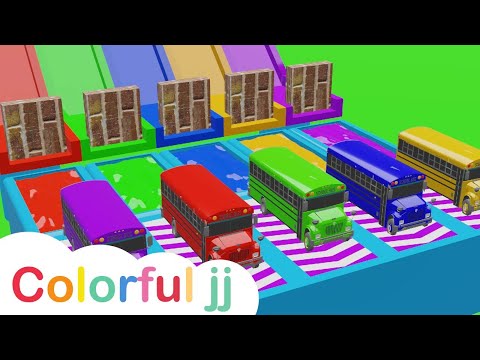 Wheels on the Bus + Five Little Monkeys Song | Color Balls | Baby Nursery Rhymes & Kids Songs