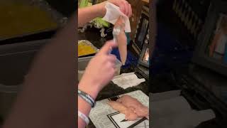 How to pull tendon out of your chicken breast strips!!🐓