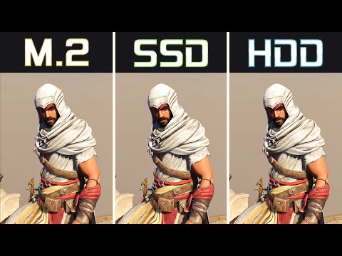 Assassin's Creed Mirage M.2 NVME vs. SSD vs. HDD