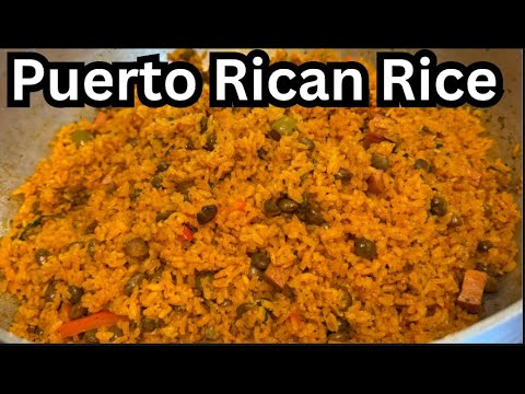 How To Make Puerto Rican Rice (Arroz Con Gandules)