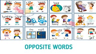 Opposite words | Opposite word for toddlers | Learning video for Kids | Learning video for toddlers