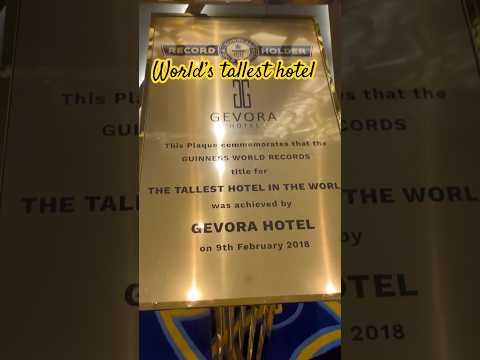 Staying in the world’s tallest hotel | Gevora | Dubai | #dubai #shorts #viral #subscribe #like