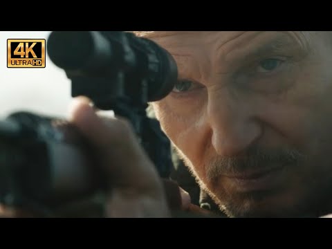 Liam Neeson kills men with Sniper Rifle in 4K