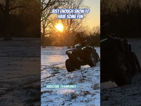 Polaris Sportsman 850 in the snow #shortsvideo #winter