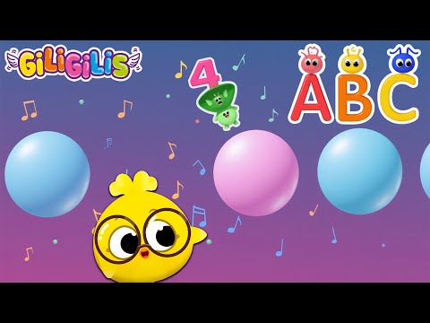 Fun and Educational Moments with Giligilis: PURPLE Song & Easy ABC Alphabet for Toddlers