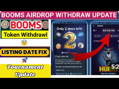 BOOMS AIRDROP WITHDRAW | BOOMS AIRDROP Tournament UPDATE | BOOMS AIRDROP UPDATE | #booms