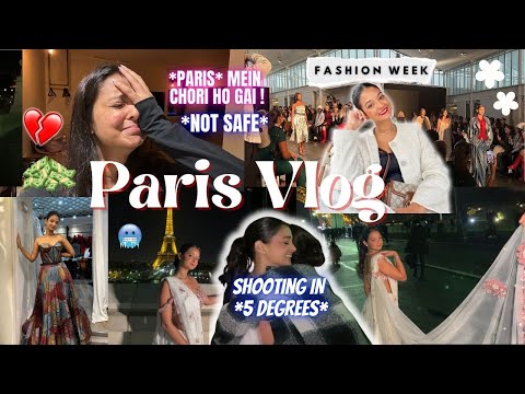 My First Time in *PARIS* for FASHION Week😍Dream Shoot Under the Eiffel Tower!🤯😱