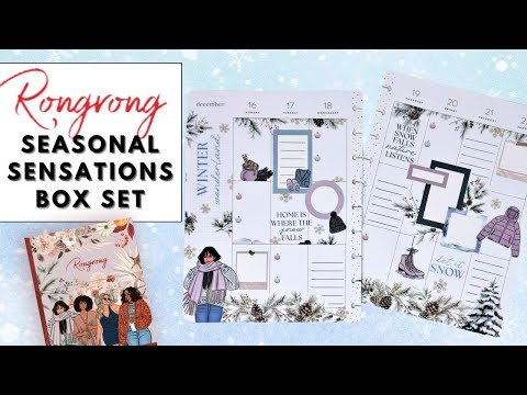 PLAN WITH ME & FLIP THROUGH | RONGRONG SEASONAL SENSATIONS STICKER BOOK BOX SET