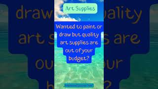 No money for good art supplies? Focus on family and fund their dreams