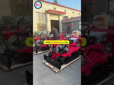 High Chassis Power Tiller Crawler Walking Tractor Rotary Cultivator