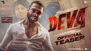 Deva | Official Teaser | Shahid Kapoor, Pooja Hegde | Rosshan Andrrews | In Cinemas 31st Jan