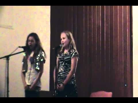 Victoria and friend at talent show.MP4