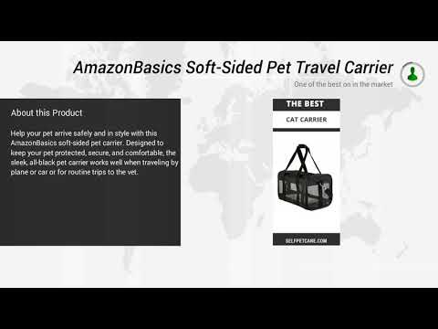 AmazonBasics Soft Sided Pet Travel Carrier