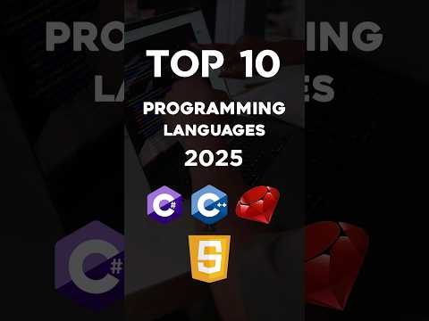 Top 10 Programming Languages 2025 #programming  #languages #coding