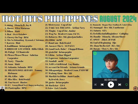 HOT HITS PHILIPPINES - AUGUST 2024 UPDATED SPOTIFY PLAYLIST