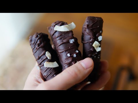 「素食」0糖免烤巧克力能量棒，我的冬日最佳零食! |【Vegan】Easy Winter Snack： No-Sugar-Added Homemade Dark Chocolate Bars