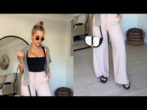 Slight Light Pink Sweats + Black Tight Romper & Hand Bag | Rate The Fit 😍🥰