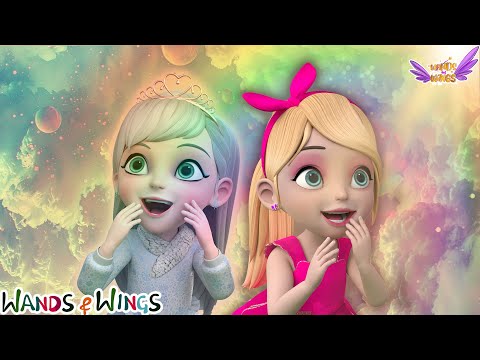 Princesses Learning Colors | Colors Of The Rainbow + Princess Lost her Dress - Wands & Wings