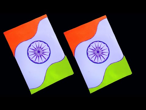 Republic Day card making, how to make a beautiful Republic Day card, easy card making