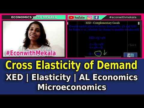 Cross Elasticity of Demand | XED | Elasticity | AL Economics | Microeconomics