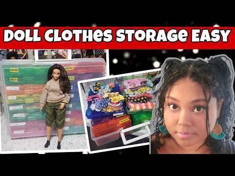 How to Organize/Store Barbie Doll Clothes & Shoes- Doll Wardrobe Storage Ideas for Barbie Collectors