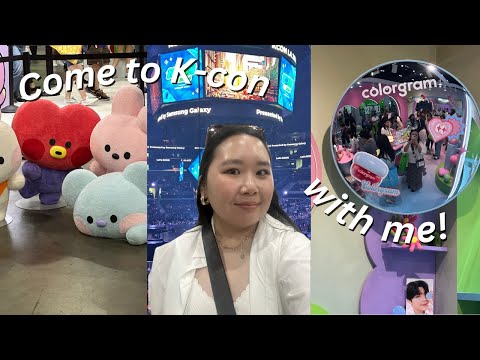 Come to KCON LA 2024 with me + Olive Young + Colorgram  + KBeauty booths