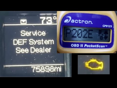 Service DEF System / DEF injector test & replacement on 2018 Ram Cummins.  Code P202E / P2048