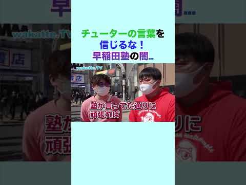 【※個人の感想です】早稲田塾の闇… wakatte. TV切り抜き #22