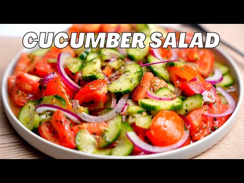 I can't stop eating this Cucumber salad! So fresh and Crunchy!