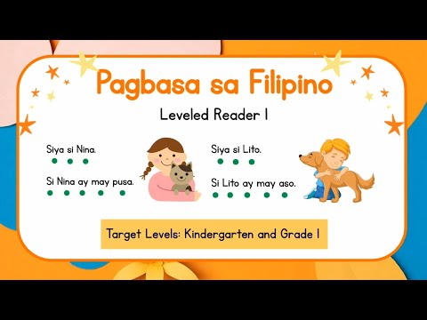 Pagsasanay sa Pagbasa Kindergarten and Grade 1 (Filipino Reading Practice Leveled Reader 1)