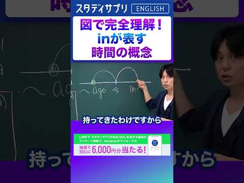 時間を表すinの概念！ キャンペーン実施中！詳細条件はLINEで「スタディサプリENGLISH」を検索！#Shorts #英語 #英会話 #english #切り抜き