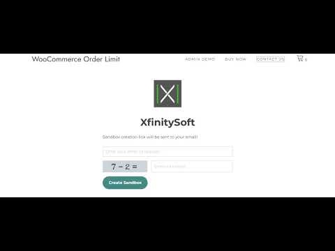 WooCommerce Order Limit By XfinitySoft