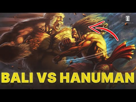 Bali Vs Hanuman ji⚡ | Power of Hanuman ji