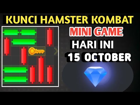 CARA MEMBUKA KUNCI MINI GAME HAMSTER KOMBAT HARI INI 15 OKTOBER 2024 | HAMSTER KOMBAT MINI GAME