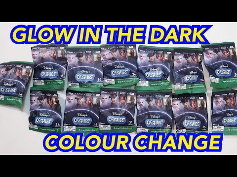 TRYING THE GLOW IN THE DARK AND COLOUR CHANGE WOOLWORTHS DISNEY OOSHIES!