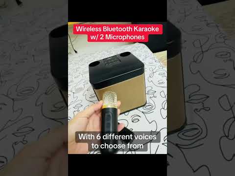 Wireless Bluetooth Karaoke with 2 Microphones 🎤 #youtubeshorts