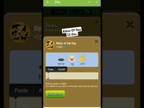 Today Rebus Of the day 22 December Zoo Airdrop,zoo Today Rebus Of the day,Zoo Task