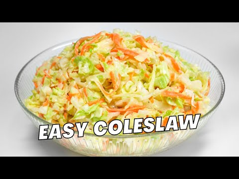 HOMEMADE COLESLAW. Easy Apple COLE SLAW in 20 Minutes! Making Coleslaw. Recipe by Always Yummy!