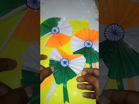 Indian paper craft flag 🇮🇳  Indian flag🇮🇳#viralvideo❤️❤️