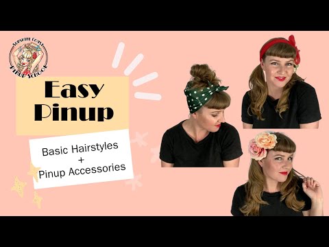 Easy Pinup Hairstyles with Accessories