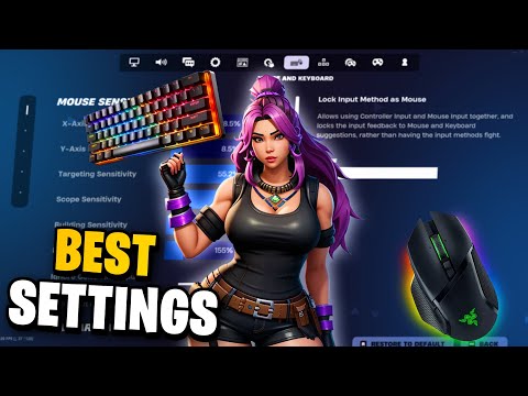 NEW BEST Keyboard/Mouse SETTINGS + Sensitivity in Chapter 6 (Fortnite Tutorial)