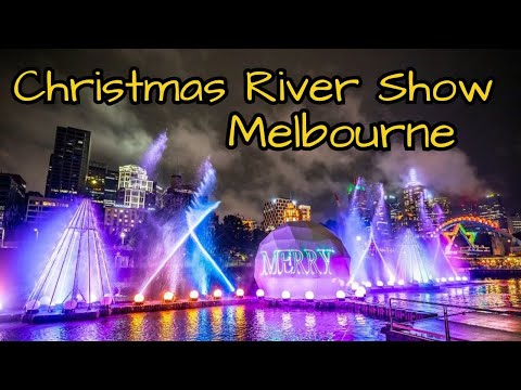 Christmas Light Show | Christmas River Show 2023 Melbourne South Bank