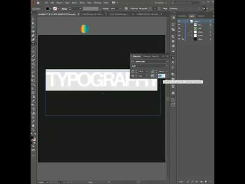 typography design with gradient in illustrator #shorts