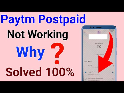 Paytm Postpaid Not working | Paytm Postpaid Option Not Showing